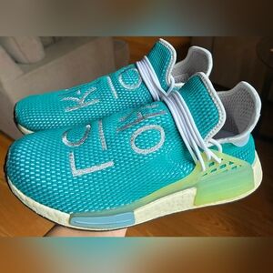 Adidas Pharrell Williams x NMD Human "Race Dash Green" Men's Shoes, Sz 9.5